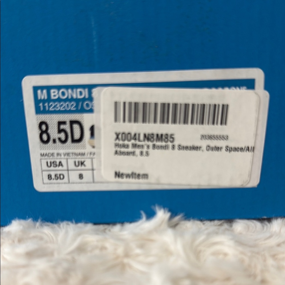 Hoka Bondi 8 Sneakers in Outer Space Blue